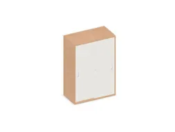 schuifdeurkast,HxBxD 1150x800x430mm,decor romp beuken,decor front wit
