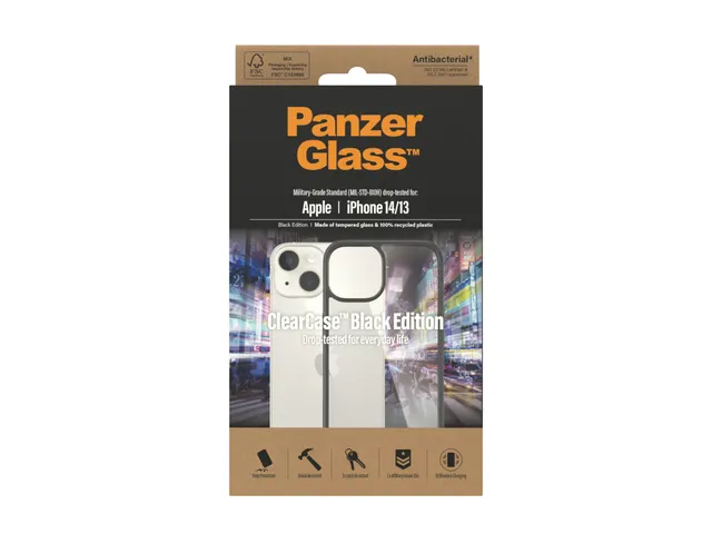 PanzerGlass ClearCase Transparent iPhone 14 | 13, Hoes, Apple, Appl