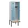 locker met bank,HxBxD 1950x600x815mm,2vak,vak B 300mm,draaigrendel
