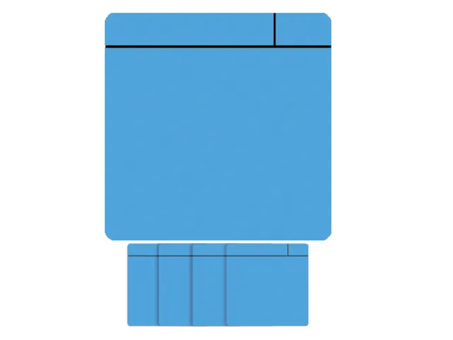 Magneet scrum 75x75mm lichtblauw 5 stuks