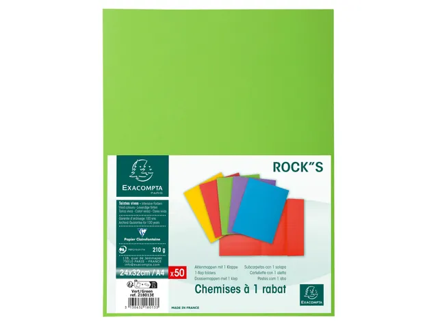 PK 50 mappen ROCK'S 220 1 klep groen