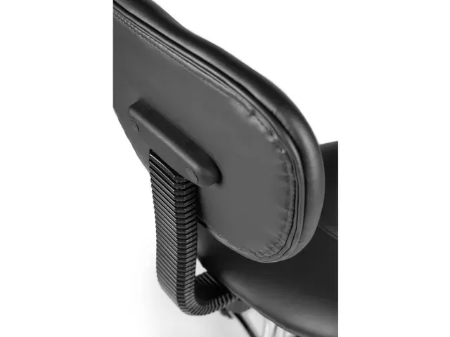 Tabouret selle avec dossier et vérin à gaz standard noir