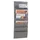 kantoorplanner,6vakken,HxB 900x345mm,plank(en) PP,antraciet