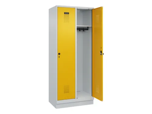 locker,HxBxD 1950x800x500mm,2vak,vak B 400mm,draaigrendel,sokkel