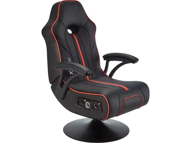 x Rocker Xrocker Torque Gaming stoel zwart rood 5115301 PU leer 2.1 stereo