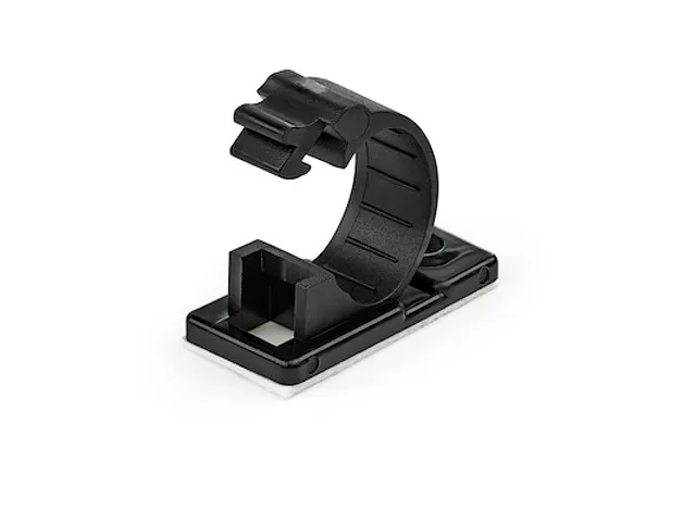 Zelfklevende Kabelmanagement Clips 12mm zwart 100 stuks