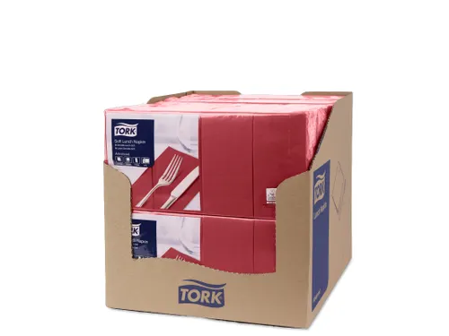 Tork 477418 Soft Lunchservet Advanced Bordeaux 33x33cm