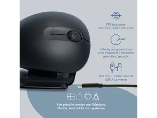 Ergonomische muis R-Go Twister Ambidexter Links/Rechts bluetooth - 6