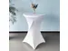 Housse de table haute BRASQ 80cm blanc