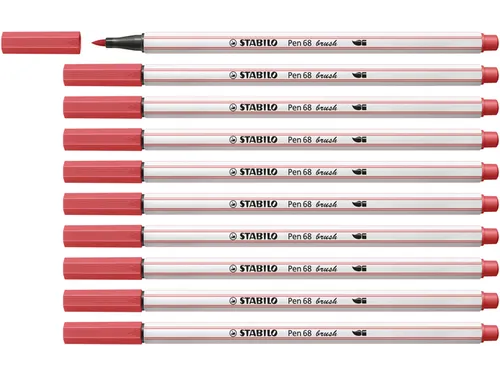 Brushstift STABILO Pen 568/47 roestig rood