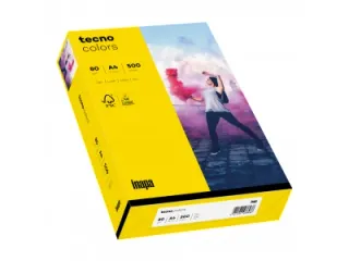 Inapa Tecno colors Gekleurd papier A4 Intens Geel 80 gram 500 vel - 1