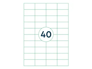 Etiket Rillstab 52.5x29.7mm Wit - 1