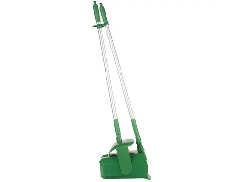 Vikan Hygiene stofblik + veger combinatieset alu steel 840mm Groen