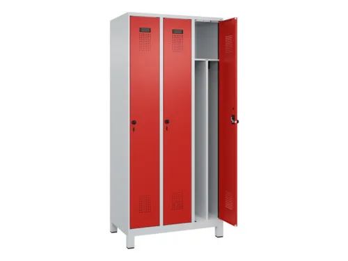 locker voor scheiding van kleding,HxBxD 1950x900x500mm,3vak