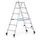 Boktrap Aluminium L 1 37M 2X6Treden Dubbelzijdig Uitvoering Nl