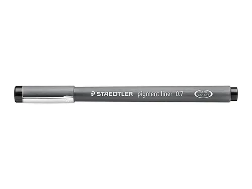 Fineliner Staedtler Pigment 308 zwart 0.7mm