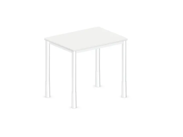 In hoogte verstelbaar bureau,HxBxD 720-840x800x600mm,Bl-wit