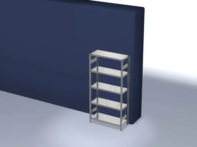 systeemstelling,grondveld,HxBxD 2000x1060x435mm,vakl. 225kg