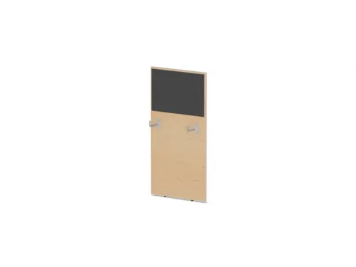 baliepaneel bureau aanbouw links NE-esdoorn BN8010-antraciet 600mm
