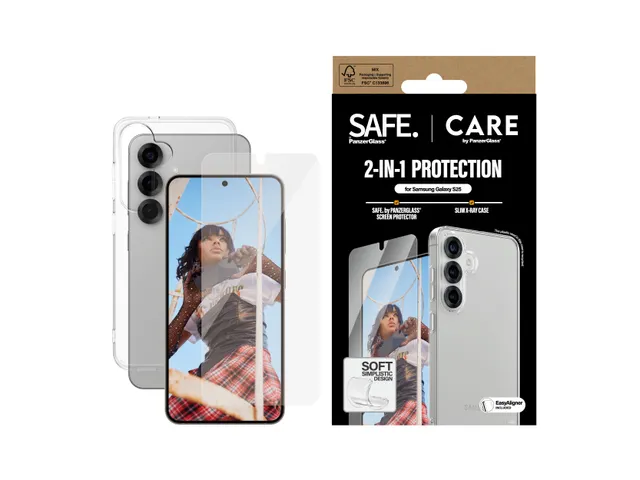 PanzerGlass CARE by Fashion 2-in-1 Bundle Samsung Galaxy S25, Samsu