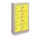 lockerkast,RAL 7035,HxBxD 815x460x200mm,2x4vakken,vak B 215mm