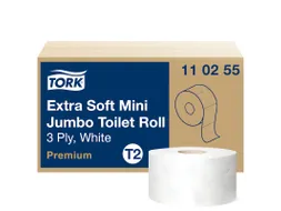 Toiletpapier Tork T2 Jumbo 110255 3-laags 120m 600 Vel 12 Rollen