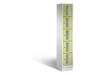 Lockerkast 1800x320x500mm 1x5 vakken Cilinderslot, Sokkel, RDS1108060 - 2