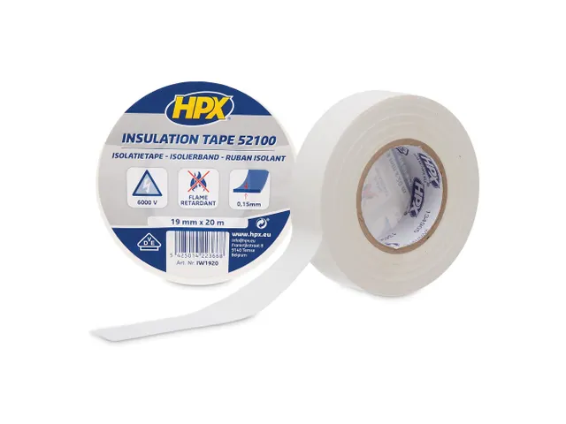 PVC Isolatietape VDE - WIT 19mm x 20m