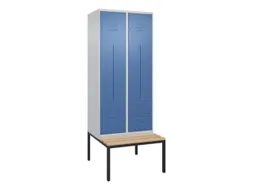 Z-garderobekast,HxBxD 2120x800x815mm,4vak,vak B 400mm,cil.-slot