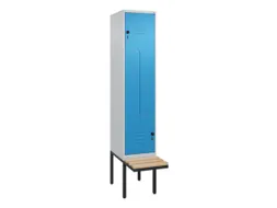 Z-garderobekast,HxBxD 2120x400x815mm,2vak,vak B 400mm,draaigrendel