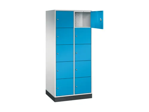 grootvolume-lockersysteem,RAL 7035/RAL 5012,HxBxD 1950x820x600mm