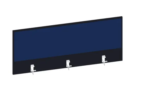 baliepaneel,v. bureau,aanbouw achter,B 1200mm,CC-zwart,BN6016-blauw