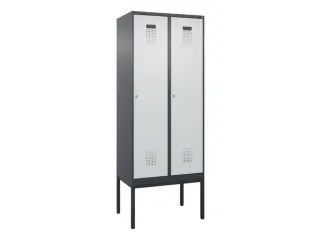 locker,HxBxD 2120x800x500mm,2vak,vak B 400mm,cil.-slot,voetonderstel - 2