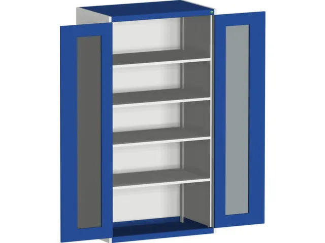 systeemkast,HxBxD 2000x1050x650mm,4xStalen bodem,5-punts sluitsysteem