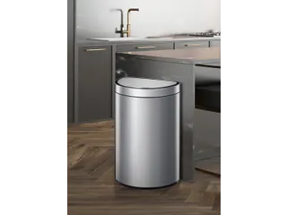 Mirage Semi-round Prullenbak Sensor Bin 47 Liter Mat Rvs - 3