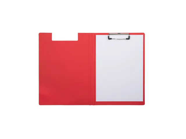 Klembordmap MAULbalance A4 versterkt karton rug 8mm rood