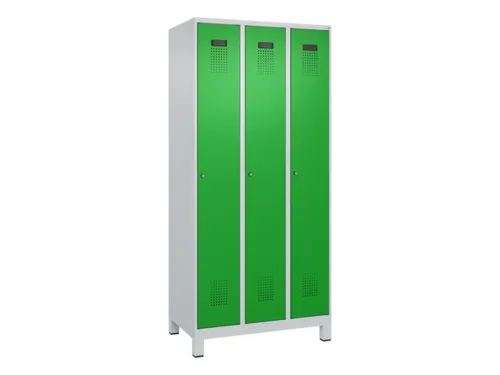 locker voor scheiding van kleding,HxBxD 1950x900x500mm,3vak