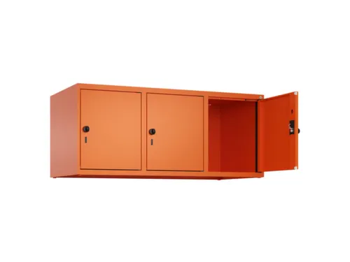 opzetkast,v. locker,3vak.,vak B 400mm,HxBxD 500x1200x500mm