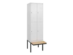 Dubbeldekse dekenkist,HxBxD 2120x600x815mm,2x2vak.,vak B 300mm