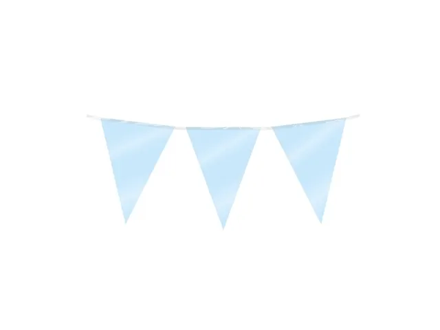 Party Flag Foil Baby Blue