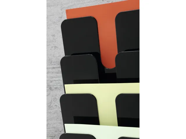 Wandfolderhouder Flexiplus 6 A4 Zwart