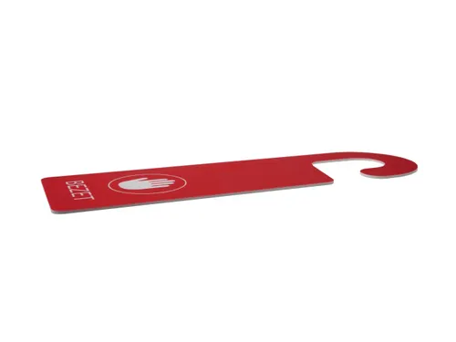 Kunststof deurhanger 250x75mm Vrij - Bezet Rood/Groen 10 stuks