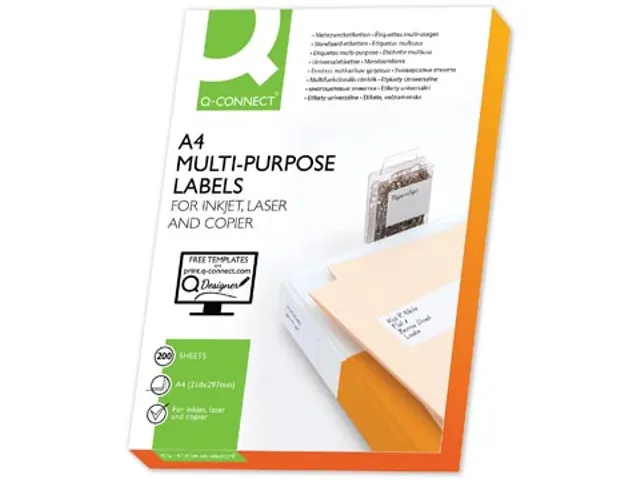 Etiketten 210x148,5mm Wit 200 Vel A4 400 Stuks