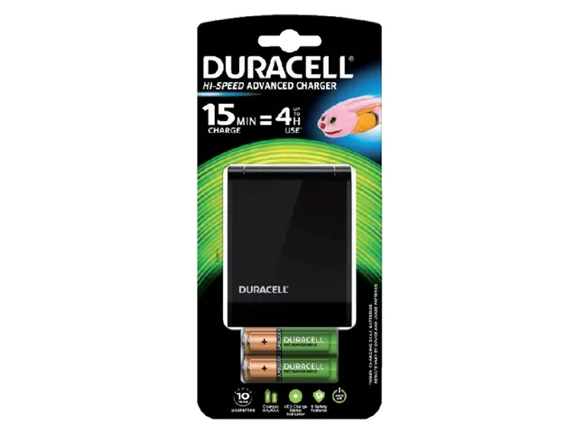 Batterij oplader Duracell CEF27 inclusief + 2xAA +2xAAA