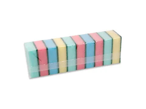 Eponge à récurer assorti 9x6,3x3cm 100x10 pièces