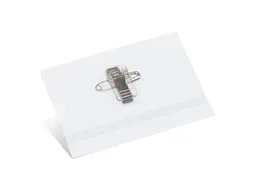 Naambadge Kangaro 60x90mm doos a 24 stuks met clip, speld en insteekka