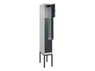 Z-garderobekast,HxBxD 2120x300x500mm,vak B 150/300mm,draaigrendel - 2