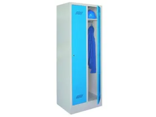 locker,HxBxD 1850x600x500mm,2vak,vak B 300mm,RAL7035,front RAL6011 - 1