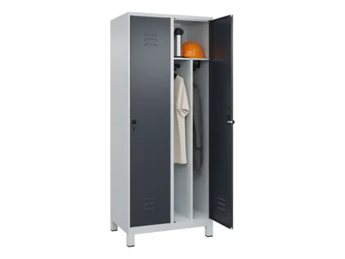 locker voor scheiding van kleding,HxBxD 1950x800x500mm,2vak