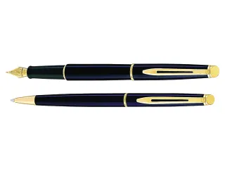 Vulpen Waterman Hémisphère Black Gold GT Fijn Blauwe inkt - 5